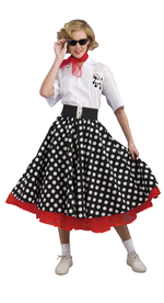 Polka Dot 50's Poodle Skirt